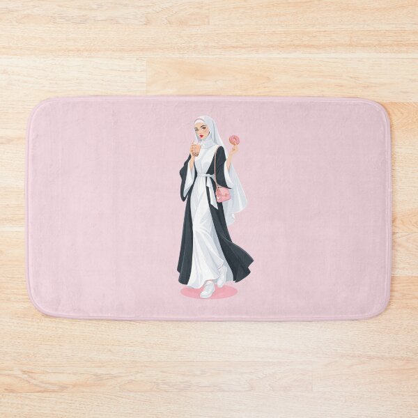 Item preview, Fashion Nun with Boba and Donut – Cute Catholic Street Style designed and sold by KungPowUnicorn.