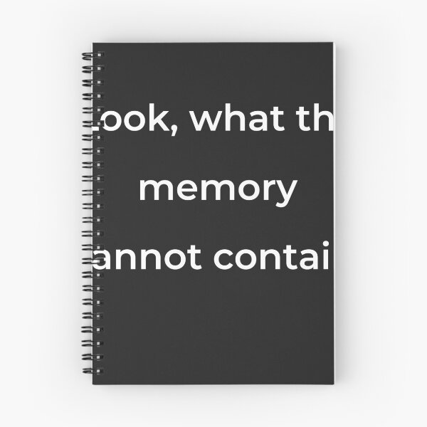 Item preview, “Look, what thy memory cannot contain,” - print white designed and sold by ariksworld.