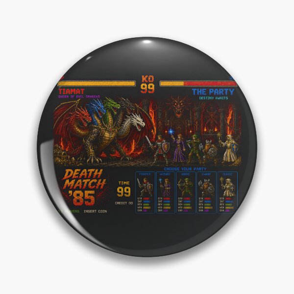 Item preview, Dragon Death Match ’85 – Retro Fantasy Arcade designed and sold by obstinator.