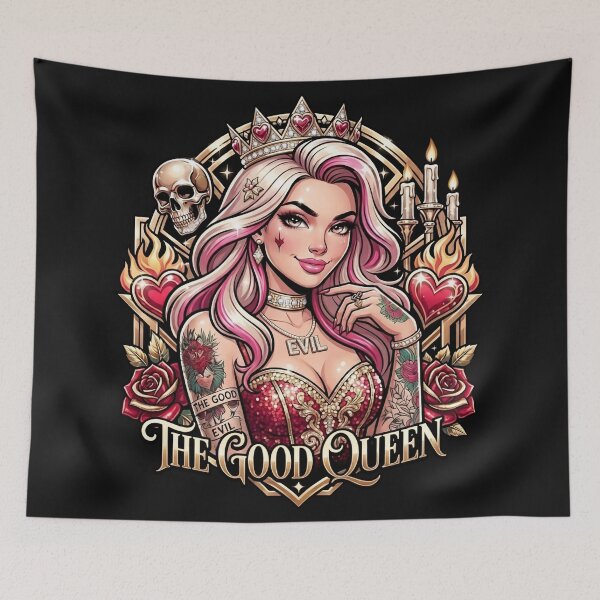 Item preview, Blonde Princess Wearing Heart Crown designed and sold by Voodoo Store Paranormal Collections.