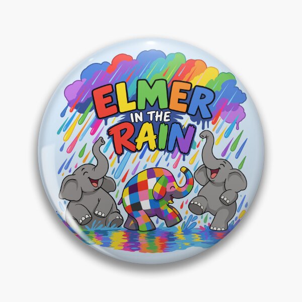 Item preview, Elmer in the Rain Colorful Adventure designed and sold by HappyToons Shop.
