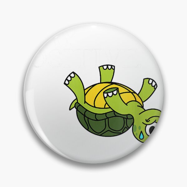 Item preview, Funny Graphic Novelty - Stay Positive Upside Down Turtle T-Shirt designed and sold by gidget-gadget.