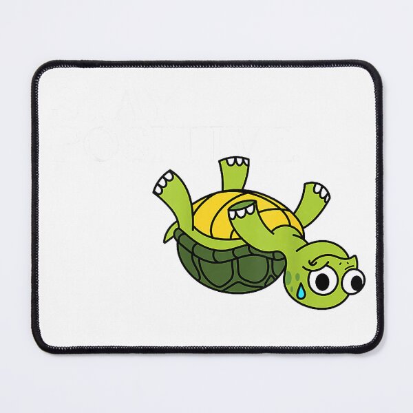 Item preview, Funny Graphic Novelty - Stay Positive Upside Down Turtle T-Shirt designed and sold by gidget-gadget.