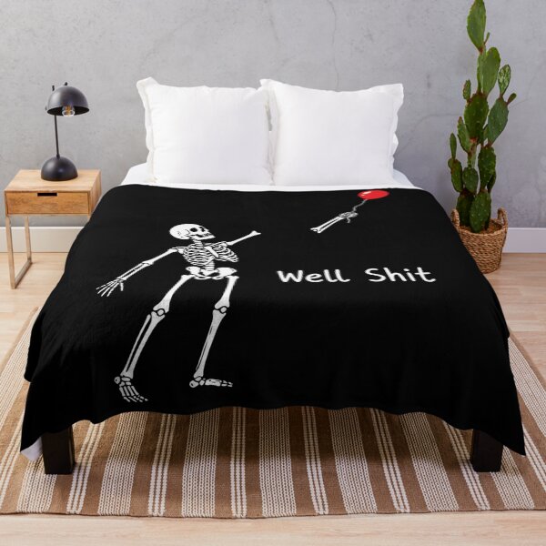 Item preview, Skeleton Lost Balloon Funny Halloween Saying designed and sold by Khescoiu.