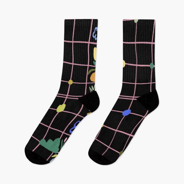 Item preview, Cute Icon Grid Pattern Black — Blue Lemon Studio Original Illustration designed and sold by BluelemonStudio.