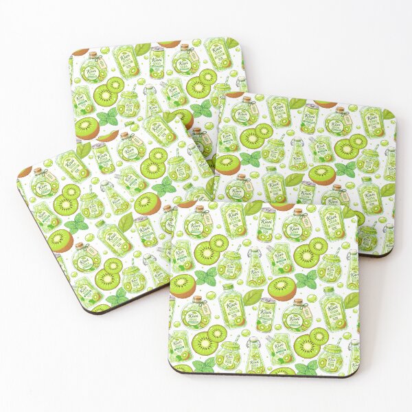 Item preview, Cute Kiwi Soda Seamless Pattern  designed and sold by KJackArtwork.