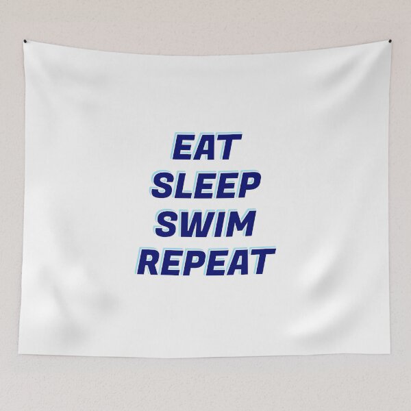 Item preview, Funny swimmer - Eat sleep swim repeat designed and sold by Inspirationmotivation.
