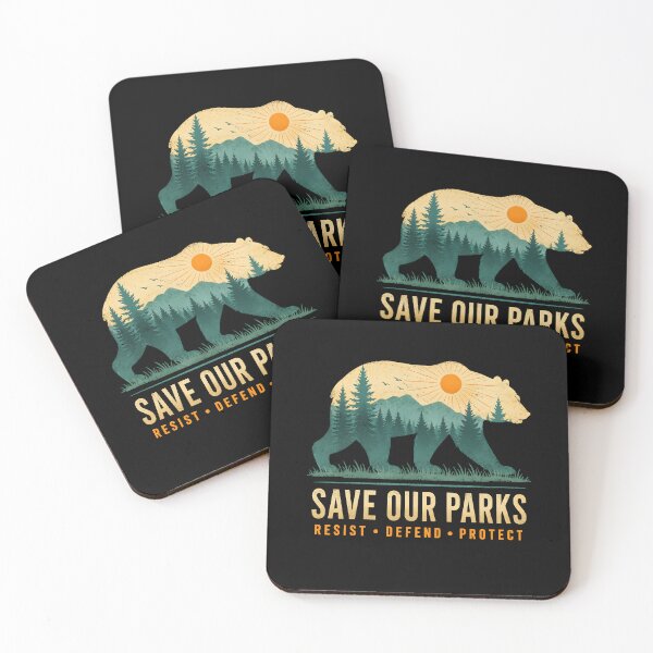 Item preview, Save Our Parks Resist Defend Protect designed and sold by lorna-saway.