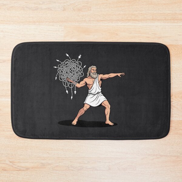 Item preview, Greek God Zeus Throwing Tangled Charger Cables designed and sold by Rare By Hero.