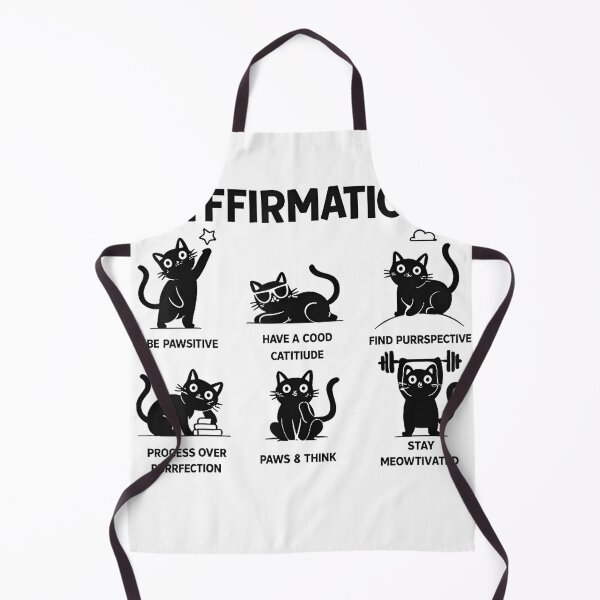 Item preview, Catfirmations Funny Cat Lover Cute Positive Cat Affirmation T-Shirt designed and sold by Magoya Store ⭐⭐⭐⭐⭐.