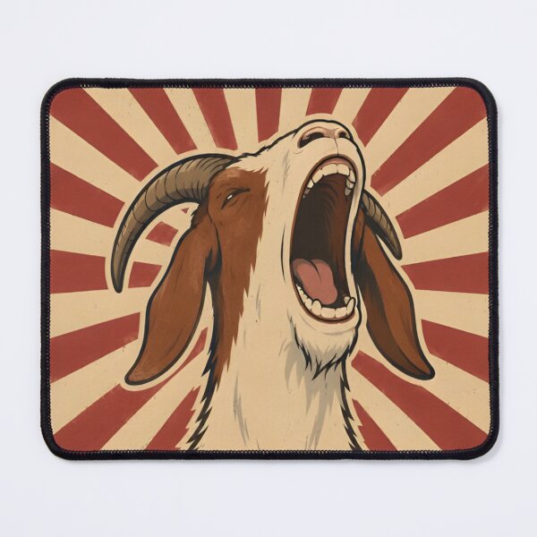Item preview, AAAAAAAAAA! Retro Screaming Goat designed and sold by Charisma Enigma.