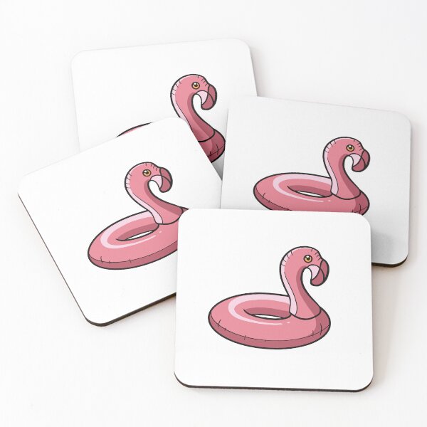 Item preview, Pink Flamingo Pool Float Illustration designed and sold by WillowTreeStick.
