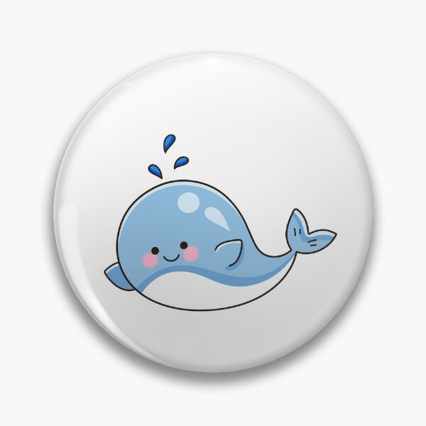 Item preview, Cute Kawaii Blue Whale Kids Gift designed and sold by Porpor Artwork.
