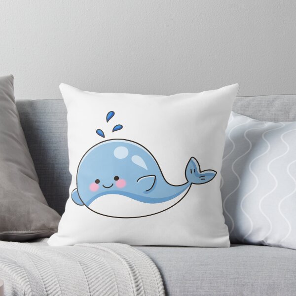 Item preview, Cute Kawaii Blue Whale Kids Gift designed and sold by Porpor Artwork.