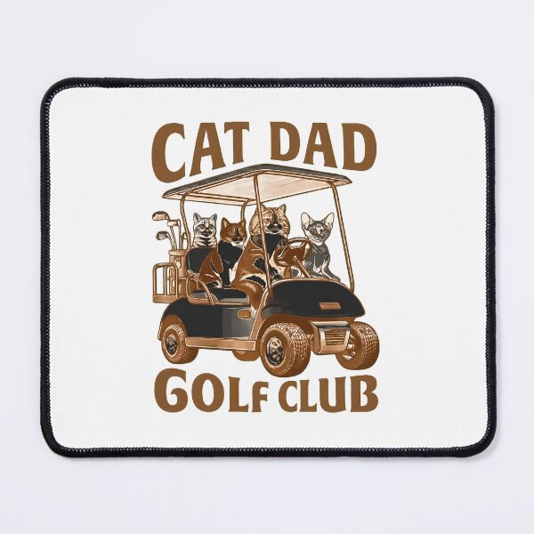 Item preview, Cat Dad Golf Club Funny Feline Golfing Humor Design designed and sold by OlyvieArt.
