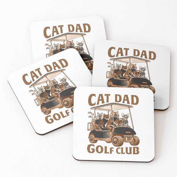 Item preview, Cat Dad Golf Club Funny Feline Golfing Humor Design designed and sold by OlyvieArt.