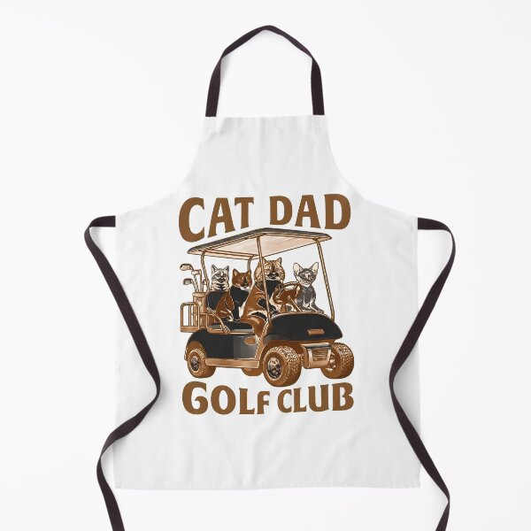 Item preview, Cat Dad Golf Club Funny Feline Golfing Humor Design designed and sold by OlyvieArt.