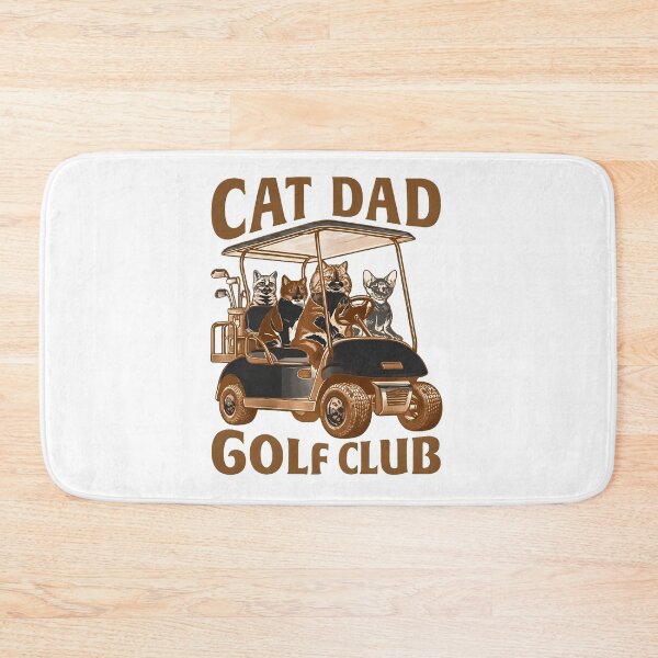 Item preview, Cat Dad Golf Club Funny Feline Golfing Humor Design designed and sold by OlyvieArt.