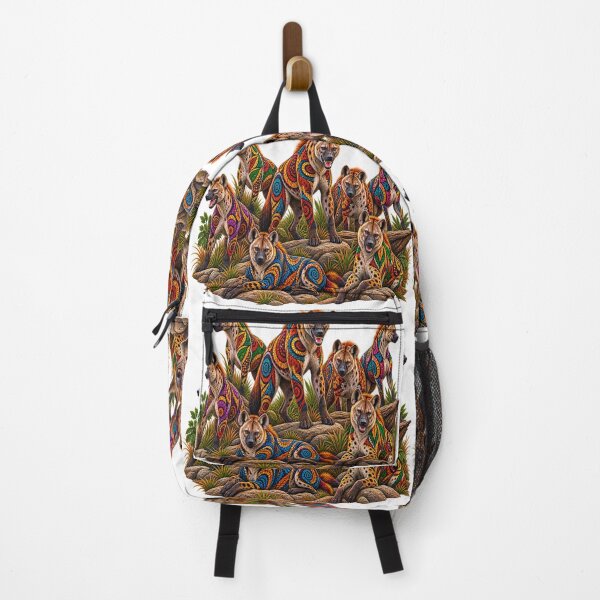 Item preview, Vintage Wild Hyenas In African Print Pattern – Colorful Safari Wildlife designed and sold by Awarrie.