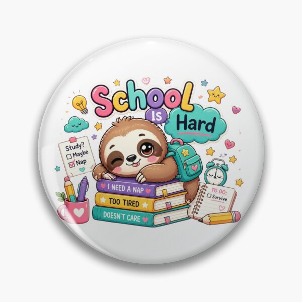 Item preview, School Is Hard Sloth designed and sold by Alaakadry800.