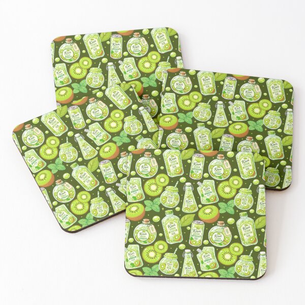 Item preview, Cute Kiwi Soda Seamless Pattern  designed and sold by KJackArtwork.