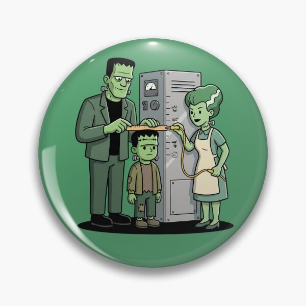 Item preview, Cute Frankenstein Monster Family Spooky Kawaii designed and sold by Rare By Hero.
