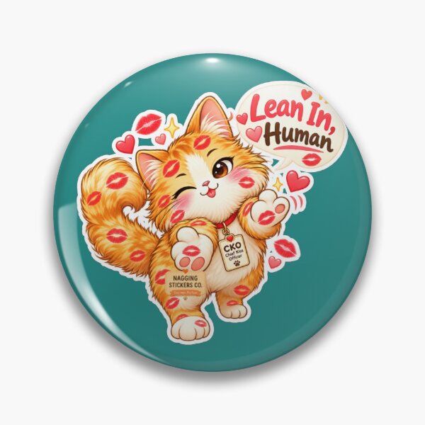 Item preview, BISOU KISS CAT2 BY NAGGINGSTICKERSCO. LEAN IN HUMAN! COLLECTION | GREEN Edition | No.01 designed and sold by LaMaisonOfMY.