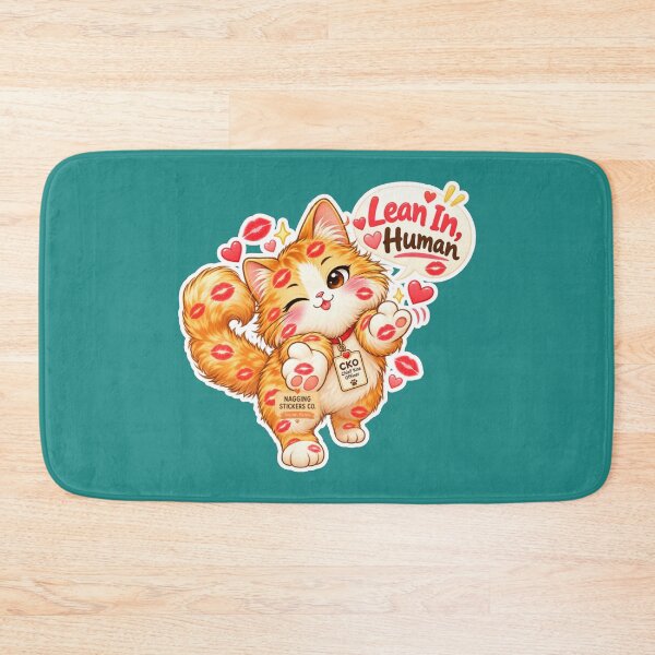 Item preview, BISOU KISS CAT2 BY NAGGINGSTICKERSCO. LEAN IN HUMAN! COLLECTION | GREEN Edition | No.01 designed and sold by LaMaisonOfMY.