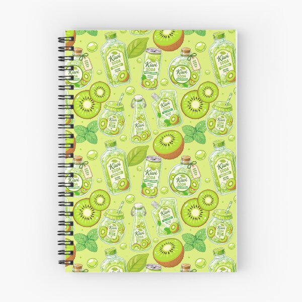 Item preview, Cute Kiwi Soda Seamless Pattern  designed and sold by KJackArtwork.