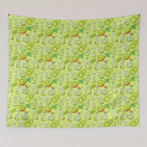 Item preview, Cute Kiwi Soda Seamless Pattern  designed and sold by KJackArtwork.