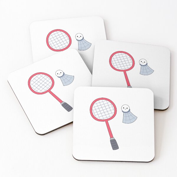 Item preview, Badminton Racket and Shuttlecock designed and sold by SideQuestDoodles.