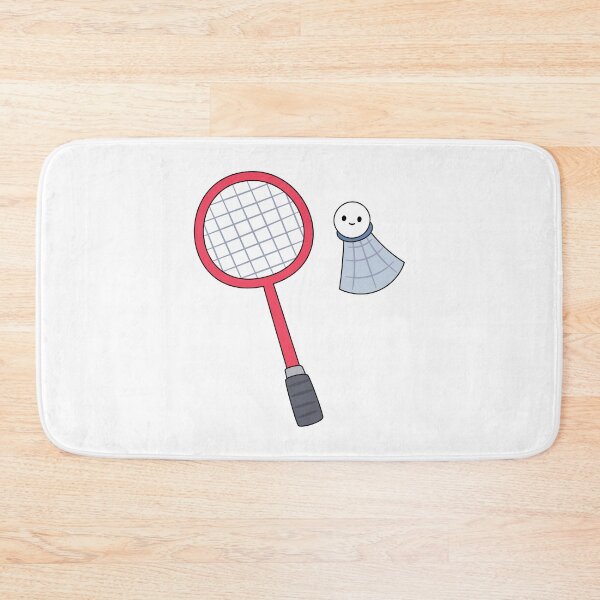 Item preview, Badminton Racket and Shuttlecock designed and sold by SideQuestDoodles.