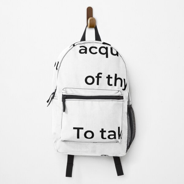 Item preview, “To take a new acquaintance of thy mind.” - print black designed and sold by ariksworld.