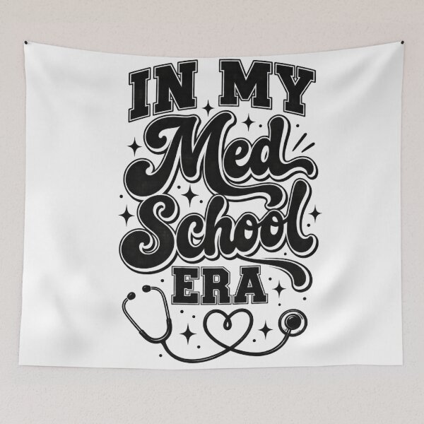 Item preview, In My Med School Era Funny Stethoscope Med Student Typography designed and sold by Yellowriversss.