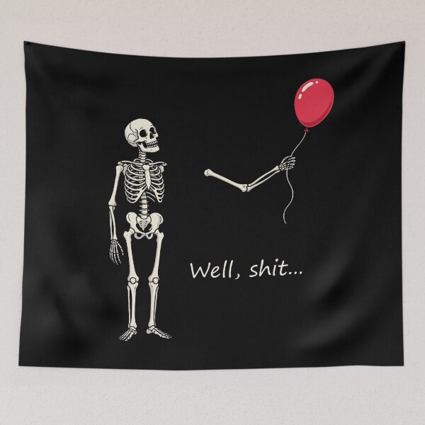 Item preview, Skeleton Lost Balloon Funny Halloween Quote designed and sold by Khescoiu.