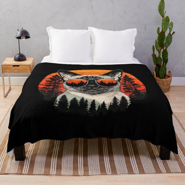 Item preview, Cool Cat Aviator Retro Sunset Forest Design designed and sold by OlyvieArt.