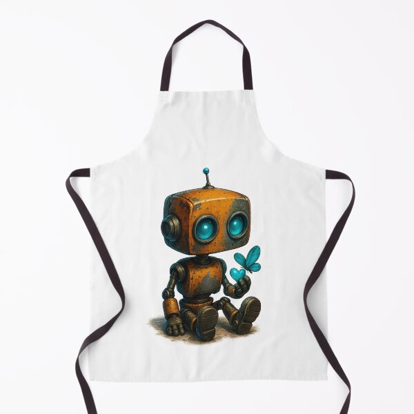 Item preview, Cute Robot with Butterfly – Gentle Moment designed and sold by Yomere.