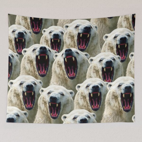 Item preview, Roaring Polar Bear Pattern designed and sold by pUNKnown.