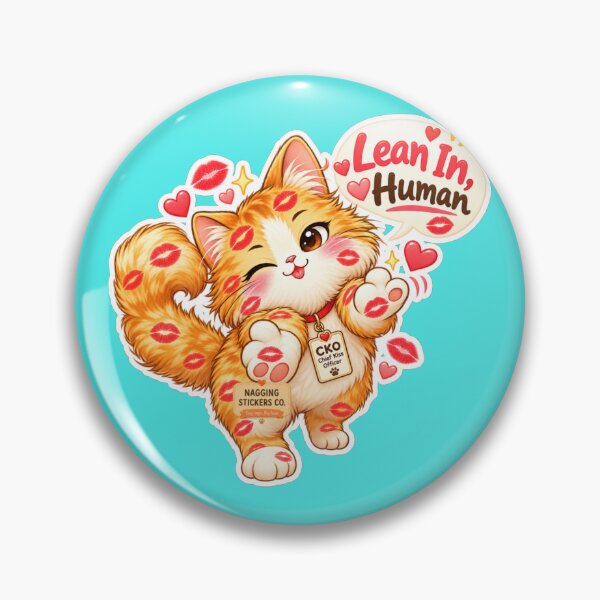 Item preview, BISOU KISS CAT2 BY NAGGINGSTICKERSCO. LEAN IN HUMAN! COLLECTION | AQUA Edition | No.01 designed and sold by LaMaisonOfMY.
