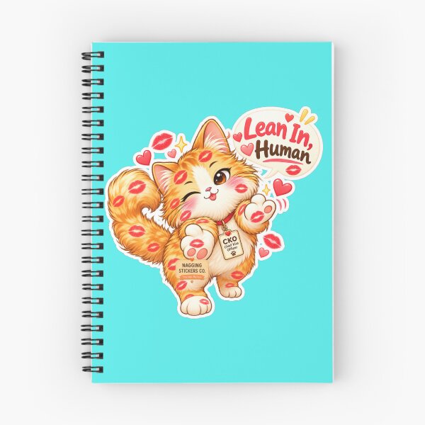 Item preview, BISOU KISS CAT2 BY NAGGINGSTICKERSCO. LEAN IN HUMAN! COLLECTION | AQUA Edition | No.01 designed and sold by LaMaisonOfMY.