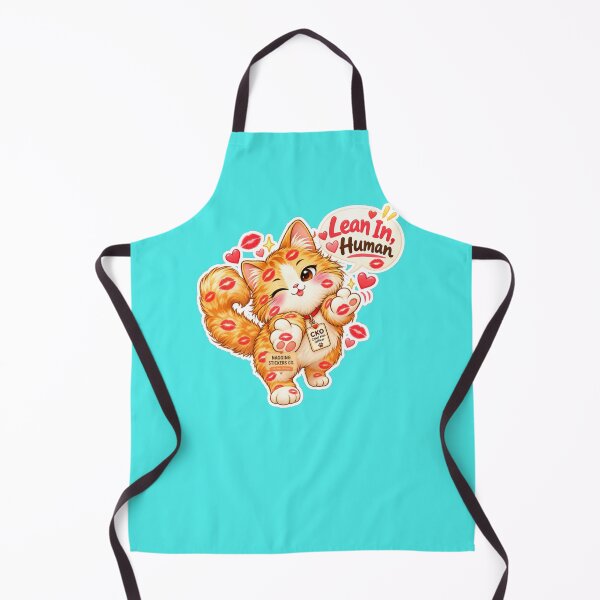Item preview, BISOU KISS CAT2 BY NAGGINGSTICKERSCO. LEAN IN HUMAN! COLLECTION | AQUA Edition | No.01 designed and sold by LaMaisonOfMY.