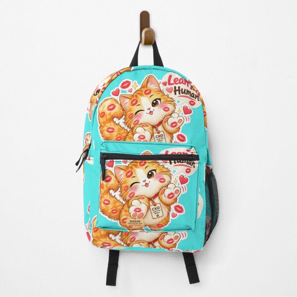 Item preview, BISOU KISS CAT2 BY NAGGINGSTICKERSCO. LEAN IN HUMAN! COLLECTION | AQUA Edition | No.01 designed and sold by LaMaisonOfMY.
