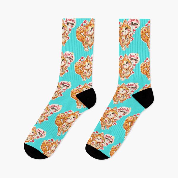 Item preview, BISOU KISS CAT2 BY NAGGINGSTICKERSCO. LEAN IN HUMAN! COLLECTION | AQUA Edition | No.01 designed and sold by LaMaisonOfMY.