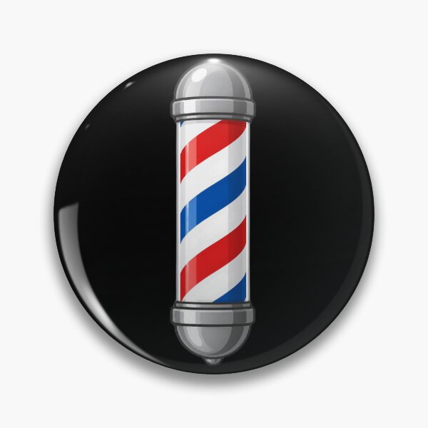 Item preview, Minimal Red White Blue Barber Pole Art designed and sold by Barber MD Culture.