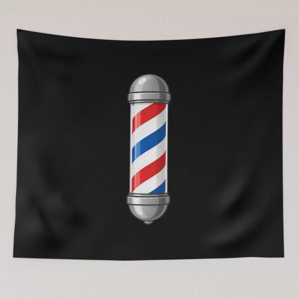 Item preview, Minimal Red White Blue Barber Pole Art designed and sold by Barber MD Culture.