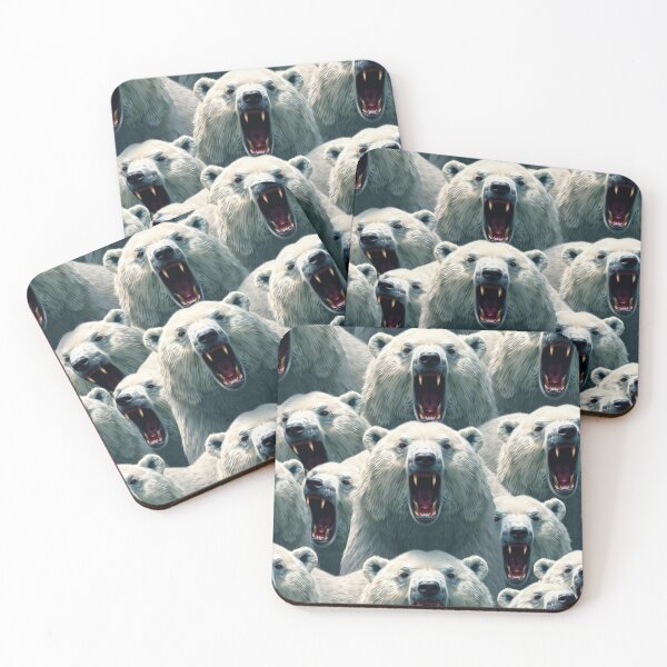 Item preview, Roaring Polar Bear Pattern designed and sold by pUNKnown.