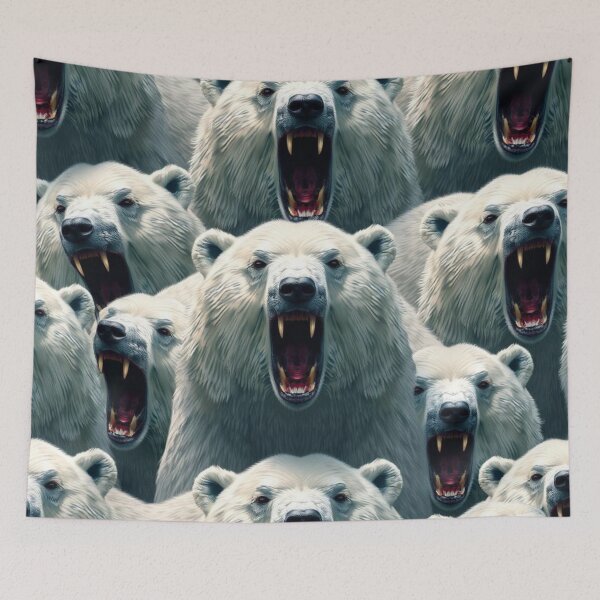Item preview, Roaring Polar Bear Pattern designed and sold by pUNKnown.