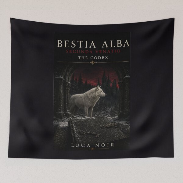 Item preview, Bestia Alba White Wolf Cathedral Cover designed and sold by GeoWhimsy Studio.