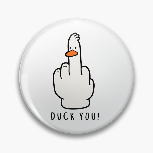 Item preview, Duck You Middle Finger Duck Meme | Funny Rude Goose Hand Art designed and sold by kuwagatamushi.