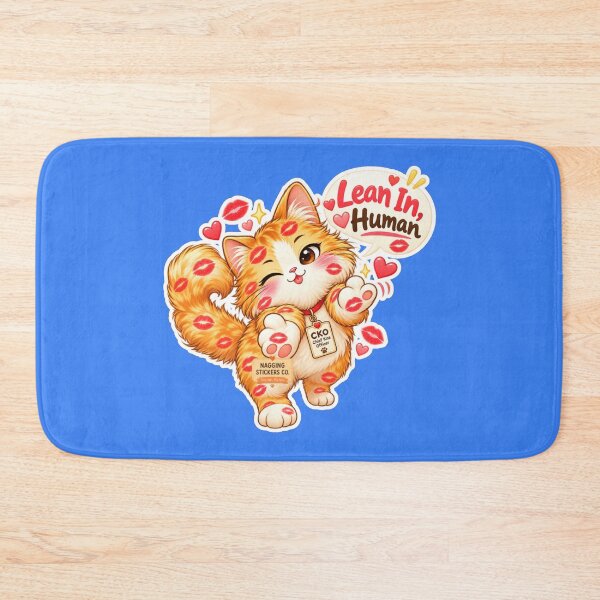 Item preview, BISOU KISS CAT2 BY NAGGINGSTICKERSCO. LEAN IN HUMAN! COLLECTION | ELECTRIC BLUE Edition | No.01 designed and sold by LaMaisonOfMY.